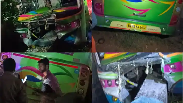 കോട്ടയത്ത് ശബരിമല തീർത്ഥാടകരുടെ വാഹനം അപകടത്തിൽപെട്ടു; 14 പേർക്ക് പരിക്ക്, 5 പേരുടെ നില ഗുരുതരം