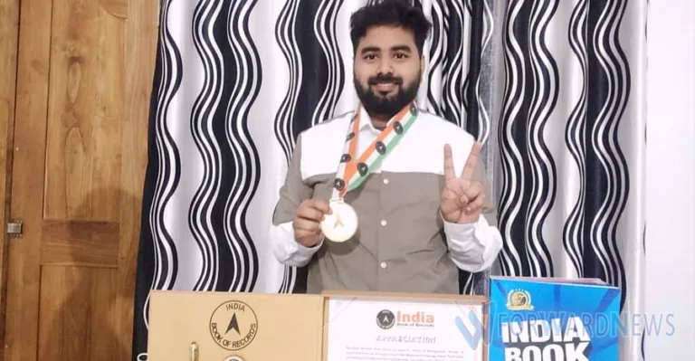 ഇന്ത്യ ബുക്ക് ഓഫ് റെക്കോർഡ് നേടി അരീക്കോട് സ്വദേശി