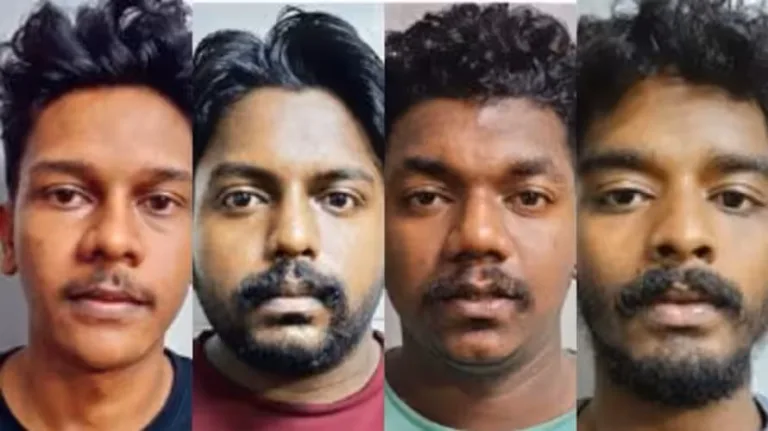 ബൈക്ക് യാത്രികനെ കാറിടിച്ച് വീഴ്ത്തി, വടിവാൾ വീശി 8 ലക്ഷം കുഴൽപ്പണം കവർന്നു; 4 പേർ മലപ്പുറത്ത് അറസ്റ്റിൽ