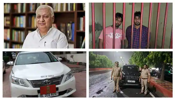 ഗവർണർ ആരിഫ് മുഹമ്മദ് ഖാന്റെ വാഹന വ്യൂഹത്തിലേക്ക് കാർ ഇടിച്ച് കയറ്റാൻ ശ്രമം:  രണ്ടു പേർ അറസ്റ്റിൽ