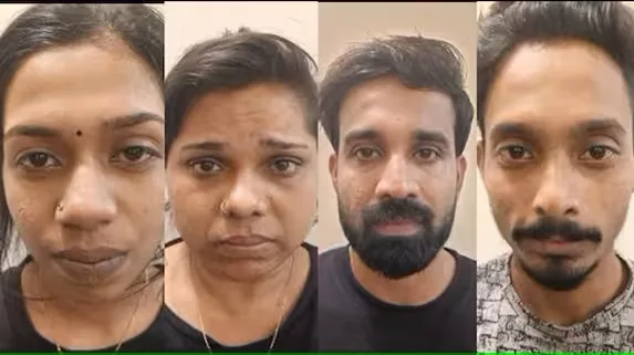 കുന്നംകുളത്ത് ലോഡ്ജിൽ പൊലീസ് റെയ്ഡ്: രണ്ട് സ്ത്രീകളടക്കം 4 പേർ മയക്കുമരുന്നുമായി പിടിയിൽ