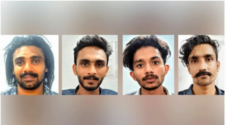 മാരകായുധങ്ങളുമായി അഴിഞ്ഞാടിയ നാലംഗ പിടിച്ചുപറി സംഘം പിടിയിൽ