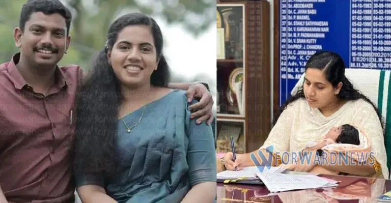 മകളുമായി ജോലിക്കെത്തി മേയർ ആര്യ രാജേന്ദ്രൻ; അഭിനന്ദിച്ച് സോഷ്യൽ മീഡിയ