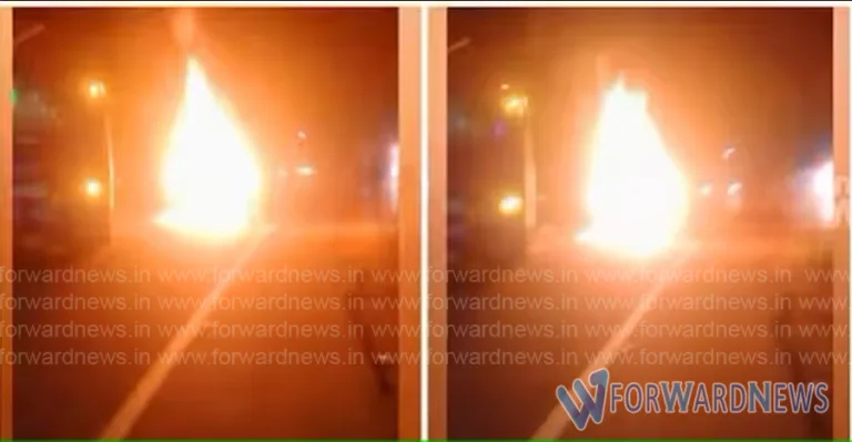 കണ്ണൂരില്‍ ബസിടിച്ച് മറിഞ്ഞ ഓട്ടോറിക്ഷ കത്തി; രണ്ടു പേര്‍ പൊള്ളലേറ്റ് മരിച്ചു