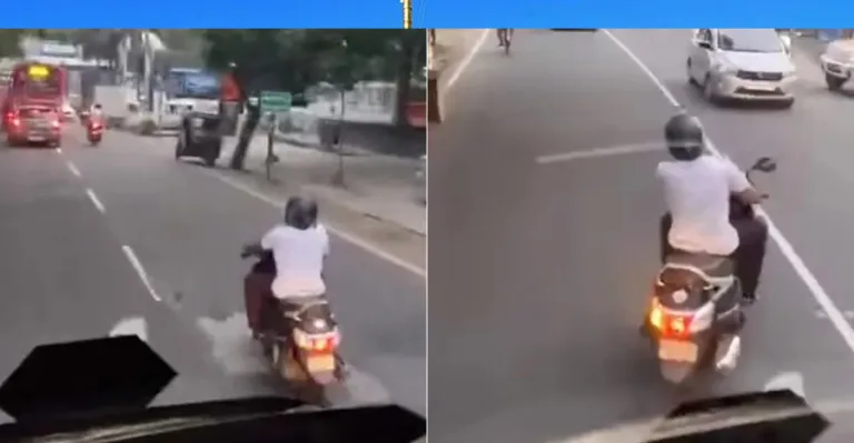 ബസിനു മുന്നിൽ അഭ്യാസപ്രകടനം; യുവാവിനെതിരെ കേസ്
