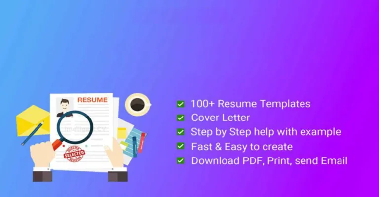 Free Resume Builder Mobile Application