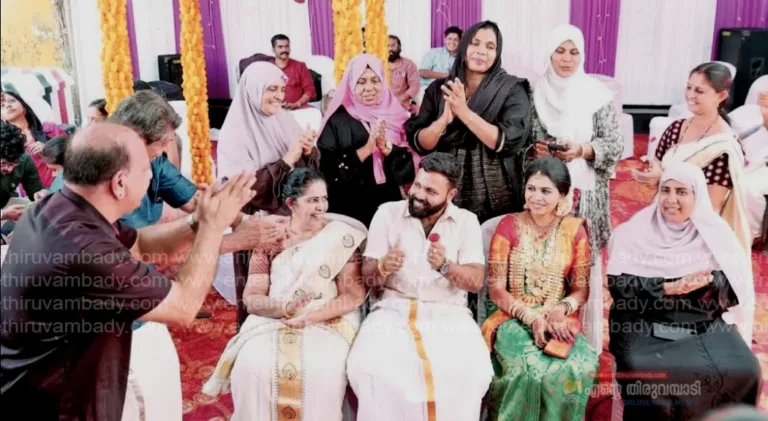 ആദ്യം താലികെട്ട്, ശേഷം മാപ്പിളപ്പാട്ട്; ഇത് മതസൗഹാര്‍ദത്തിന് മാതൃക