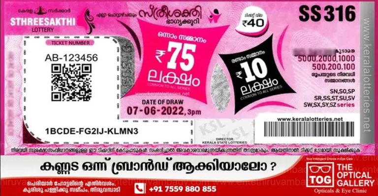 സ്ത്രീ ശക്തി SS 409 ലോട്ടറിയുടെ നറുക്കെടുപ്പ് ഫലം