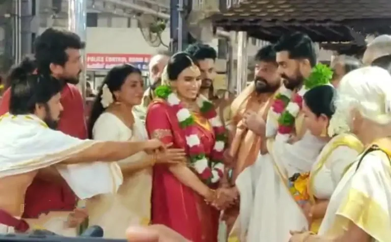 നടൻ ജയറാമിന്റെയും പാർവ്വതിയുടെ മകൾ മാളവിക വിവാഹിതയായി
