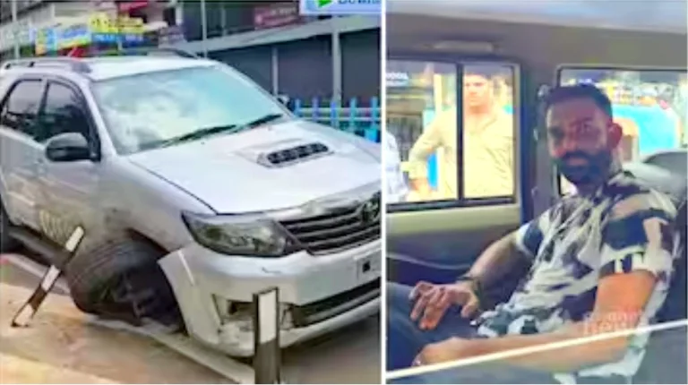 അപകടത്തിൽപ്പെട്ട കാറിൽ നിന്നും കഞ്ചാവും എംഡിഎംഎയും പിടികൂടി