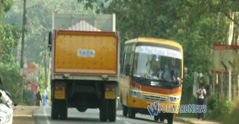ടിപ്പർ ലോറി : ഗതാഗത നിരോധനം