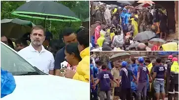 രാഹുൽ ​ഗാന്ധിയും പ്രിയങ്ക​ ഗാന്ധിയും വയനാട്ടിലെത്തി
