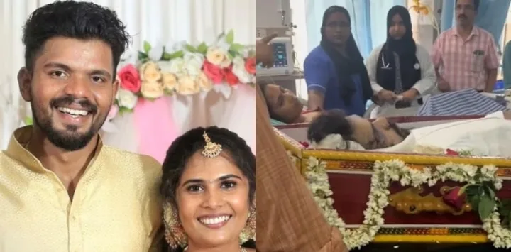 കണ്ണീരോടെ കേരളം, ജെൻസന് അന്ത്യചുംബനം നൽകി ശ്രുതി, വീട്ടിലേക്ക് ജനസാഗരം
