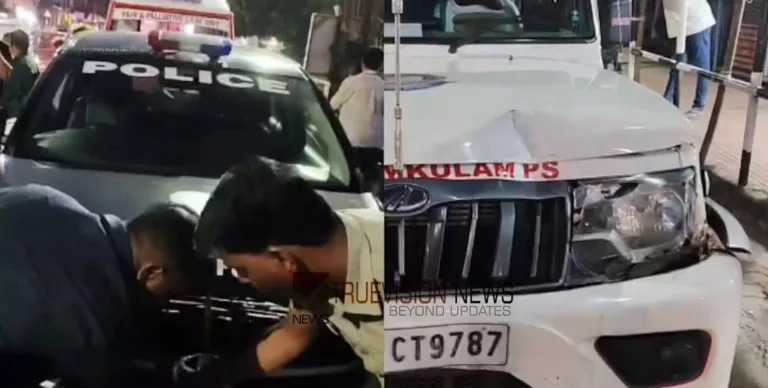 തിരുവനന്തപുരത്ത് മുഖ്യമന്ത്രിയുടെ എസ്കോർട്ട് വാഹനങ്ങൾ കൂട്ടിയിടിച്ചു