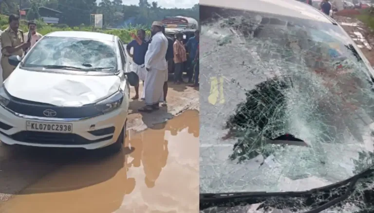 24 ന്യൂസിലെ മാധ്യമപ്രവർത്തകർ സഞ്ചരിച്ച കാറിടിച്ച് രണ്ട് വിദ്യാർത്ഥികൾ മരിച്ചു