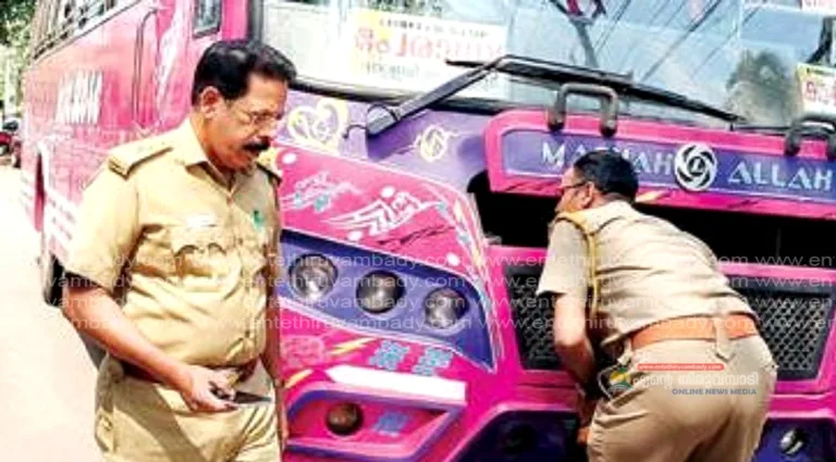 മത്സരയോട്ടവും വാഹനാപകടവും:ബസുകളുടെ സുരക്ഷാ പരിശോധന.
