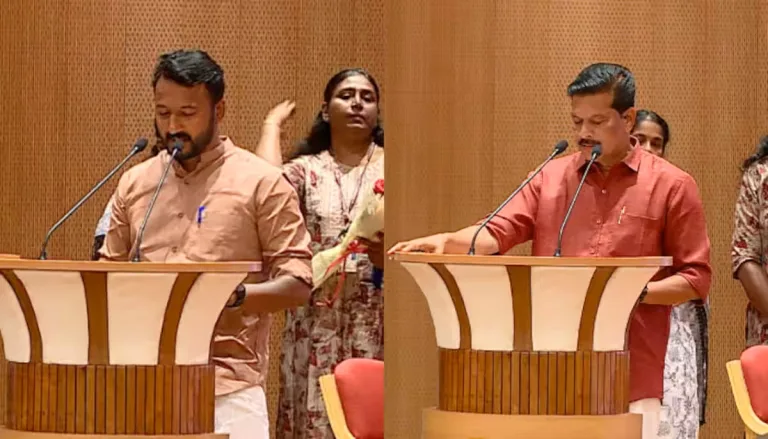 പുതിയ എംഎൽഎമാര്‍ സത്യപ്രതിജ്ഞ ചെയ്ത് ചുമതലയേറ്റു; സഗൗരവം യുആര്‍ പ്രദീപ്, ദൈവനാമത്തിൽ രാഹുൽ മാങ്കൂട്ടത്തിൽ