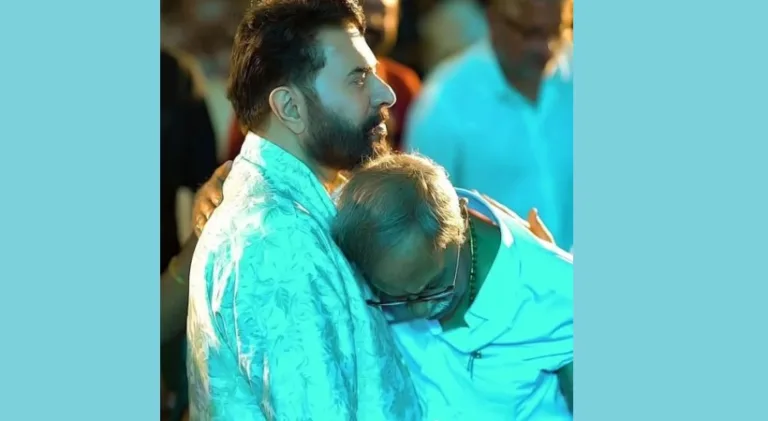 അദ്ദേഹം എന്റെ നെഞ്ചില്‍ ചാഞ്ഞു നിന്നപ്പോള്‍, ആ മനുഷ്യന്റെ മകനാണ് ഞാനെന്നു എനിക്ക് തോന്നി: മമ്മൂട്ടി