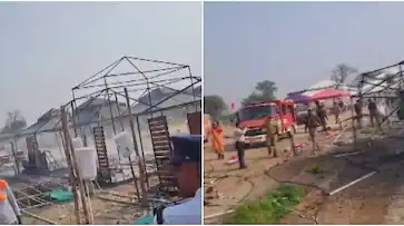 പ്രയാ​ഗ് രാജിലെ മഹാകുംഭമേളക്കിടെ വീണ്ടും തീപിടിത്തം; 15 ടെൻ്റുകൾ കത്തിനശിച്ചു, ആളപായമില്ലെന്ന് അധികൃതർ