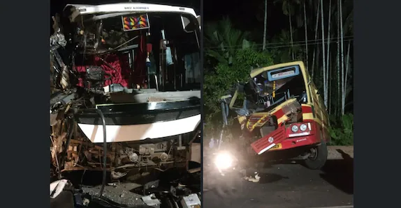 എടപ്പാളില്‍ കെഎസ്‌ആര്‍ടിസി ബസും ടൂറിസ്റ്റ് ബസും കൂട്ടിയിടിച്ച്‌ അപകടം; 30 ലധികം യാത്രക്കാര്‍ക്ക് പരിക്ക്