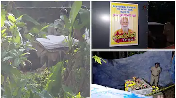 ഗോപൻ സ്വാമിയുടെ കല്ലറ തുറന്നു. ഇരിക്കുന്ന നിലയിൽ മൃതദ്ദേഹം; നെഞ്ച് വരെ പൂജാദ്രവ്യങ്ങൾ നിറച്ച നിലയിൽ.
