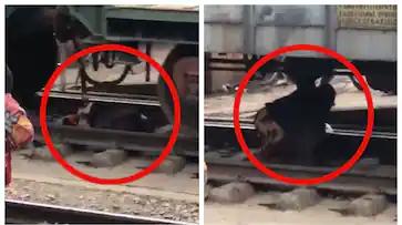 ‘എഴുന്നേൽക്കരുത്, അവിടെ തന്നെ കിടക്കൂ’; ഗുഡ്സ് ട്രെയിന് അടിയിൽ കിടക്കുന്ന സ്ത്രീയോട് നാട്ടുകാർ, വീഡിയോ വൈറൽ