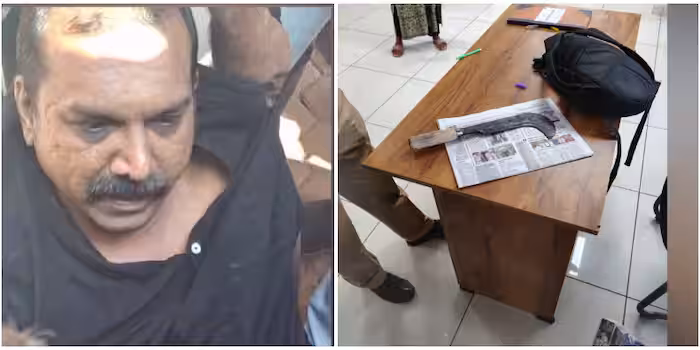 ബാങ്ക് ജീവനക്കാരിയെ ഭർത്താവ് ഓഫീസിൽ കയറി വെട്ടി, ഭർത്താവ് പിടിയിൽ
