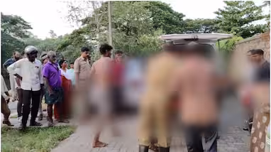 പൊലീസ് ജീപ്പടക്കം നിരവധി വാഹനങ്ങൾ അടിച്ചു തകർത്ത് അച്ഛനും മകനും; സാഹസികമായി കീഴടക്കി