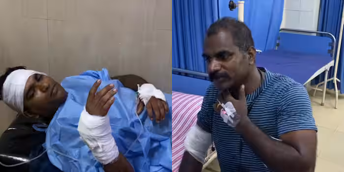 മോഷണക്കേസ് പ്രതിയെ പിടികൂടാനെത്തി; വീട്ടിൽ വെച്ച് യുവാവും ഉമ്മയും ചേർന്ന് പൊലീസുകാരെ വെട്ടി പരിക്കേൽപ്പിച്ചു