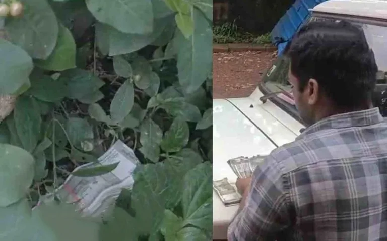 മിന്നൽ റെയ്ഡ്; നോട്ടുകെട്ട് പുറത്തേക്കെറിഞ്ഞ് ഉദ്യോഗസ്ഥർ; തപ്പിയെടുത്ത് വിജിലൻസ്