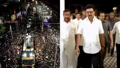 പുലർച്ചെ കരൂരിലെ ആശുപത്രി സന്ദർശിച്ച് സ്റ്റാലിൻ.