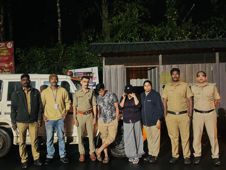 ലക്കിടിയിൽ മയക്കുമരുന്ന് വേട്ട : യുവാവും യുവതിയും പിടിയിൽ