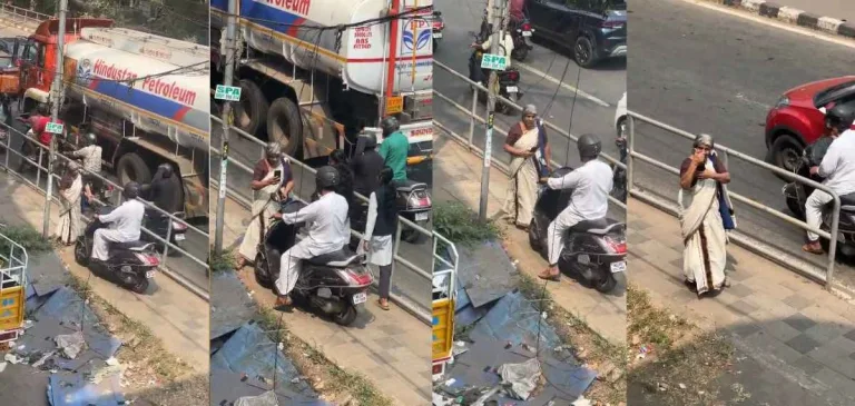 പ്രഭാവതി അമ്മ ഇഫക്ട്; എരഞ്ഞിപ്പാലത്ത് ഫുട്പാത്തിലൂടെ വണ്ടി ഓടിച്ചയാളുടെ ലൈസൻസ് സസ്പെന്ഡ് ചെയ്ത് എംവിഡി