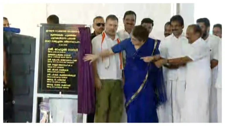 വയനാട് ദുരന്തബാധിതർക്ക് വീടൊരുങ്ങുന്നു, കോൺ​ഗ്രസ് നിർമിക്കുന്ന വീടുകൾക്ക് രാഹുൽ ​ഗാന്ധി തറക്കല്ലിട്ടു