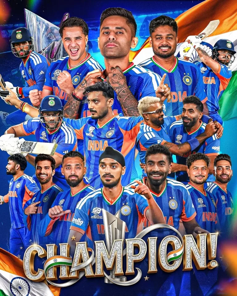 ട്വന്റി20 ലോകകപ്പ് കിരീടത്തിൽ മുത്തമിട്ട് ഇന്ത്യ; ന്യൂസീലൻഡിനെ 96 റൺസിന് തോൽപ്പിച്ചു.