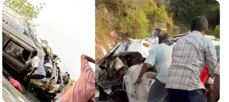വാല്‍പ്പാറയില്‍ ടെമ്പോ ട്രാവലര്‍ കൊക്കയിലേക്ക് മറിഞ്ഞ് 8 മലയാളികള്‍ മരിച്ചു.