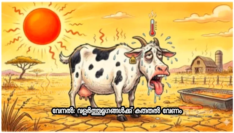വേനല്‍: വളര്‍ത്തുമൃഗങ്ങള്‍ക്ക് കരുതല്‍ വേണം