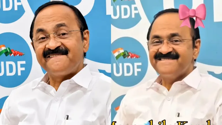 ജെൻസിയെ കയ്യിലെടുത്ത ‘പൂക്കി എക്സ്പ്രഷൻ’, വൈറലായ ആക്ഷൻ വന്നതെങ്ങനെയെന്ന് പറഞ്ഞ് മുഖ്യമന്ത്രി വിഡി സതീശൻ