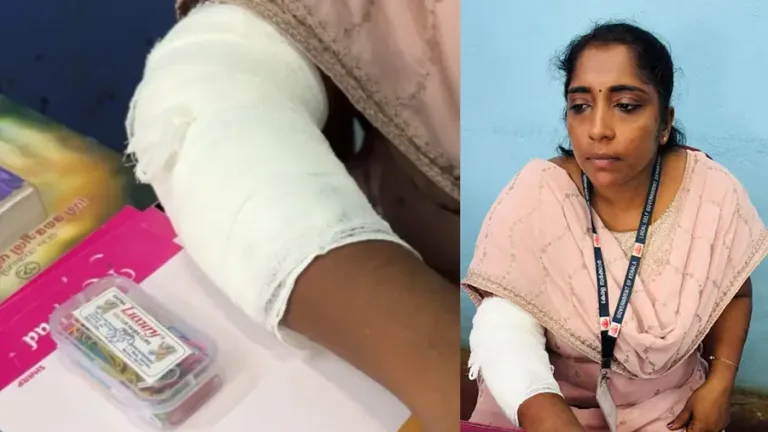 മുക്കത്ത് വിധവ പെൻഷന് എത്തിയ സ്ത്രീ റവന്യു ഇൻസ്പെക്ടറെ കടിച്ചു പരിക്കേൽപ്പിച്ചു
