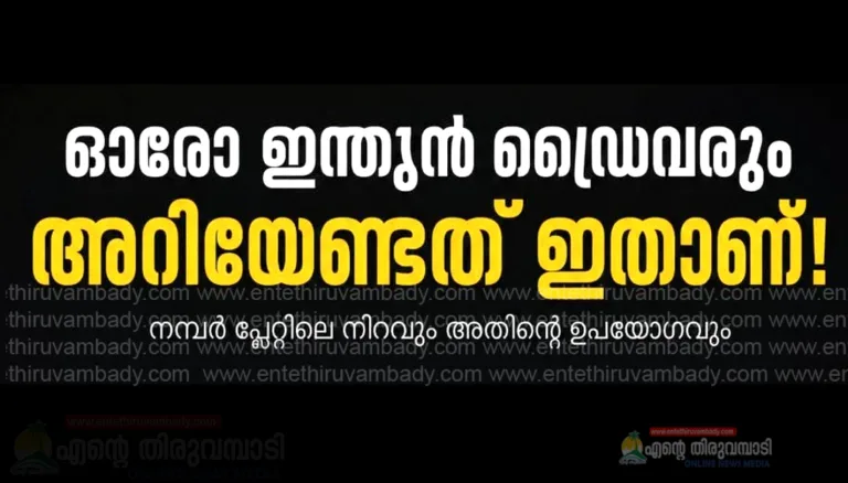 ഇന്ത്യയിലെ നമ്പർ പ്ലേറ്റുകളെ കുറിച്ച് അറിയാം
