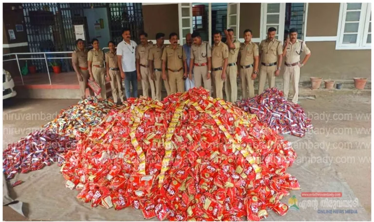 മങ്കരയിൽ വൻ പുകയില ഉൽപ്പന്ന വേട്ട;വാഹനം പിടികൂടി.