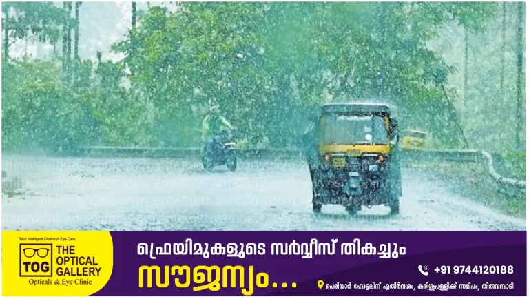 സംസ്ഥാനത്ത് ഇന്ന് അതിശക്തമായ മഴക്ക് സാധ്യത.