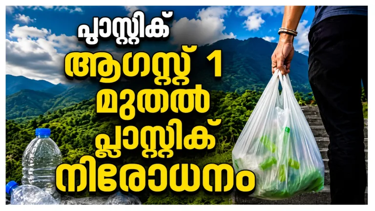 മൂന്നാറില്‍ ശനിയാഴ്ച മുതല്‍ പ്ലാസ്റ്റിക് നിരോധനം; ലംഘിക്കുന്നവര്‍ക്ക് വന്‍ പിഴ; അറിയിക്കുന്നവര്‍ക്ക് പിഴത്തുകയുടെ 25%.