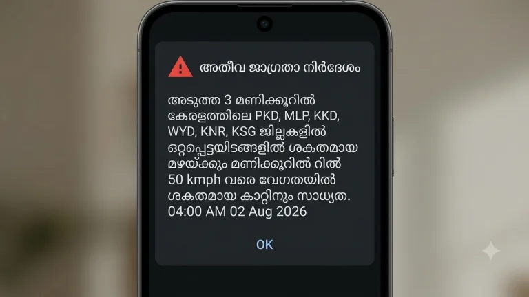 വടക്കൻ കേരളത്തിൽ അതിതീവ്ര ജാഗ്രതാ നിർദ്ദേശം; മണിക്കൂറിൽ 50 കി.മീ വരെ വേഗതയിൽ കാറ്റിന് സാധ്യത.
