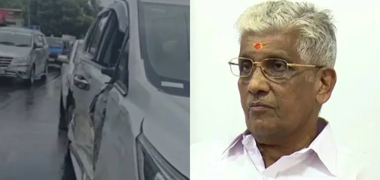 ജി സുകുമാരന്‍ നായര്‍ സഞ്ചരിച്ച വാഹനം അപകടത്തില്‍പ്പെട്ടു; കൈക്ക് നിസ്സാര പരിക്ക്